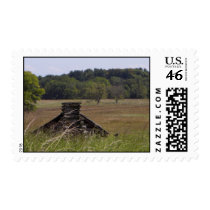 Valley Forge Log Cabin Stamp by gubanich Valley Forge Log Cabin Stamp