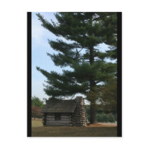 Valley Forge Soldier Cabin Postcard