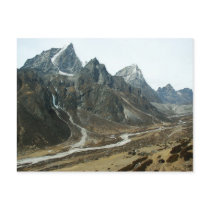 Valley in High Himalaya Close to Mount Everest Postcards