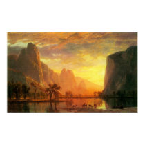 Valley in Yosemite by Bierstadt posters