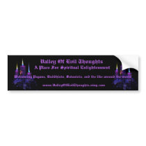 Valley of Evil Thoughts Bumper Sticker 1 bumper stickers by Scornaqua Valley of Evil Thoughts Bumper Sticker 1 bumper stickers