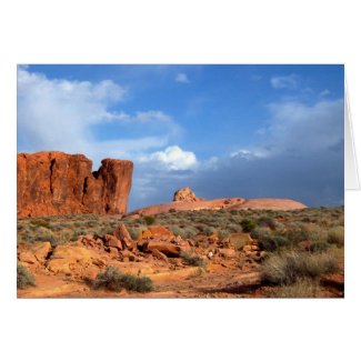 Valley of Fire, Nevada blank photographic card card