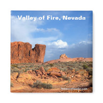 Valley of Fire, Nevada magnet by Rebecca_Reeder Valley of Fire, Nevada magnet