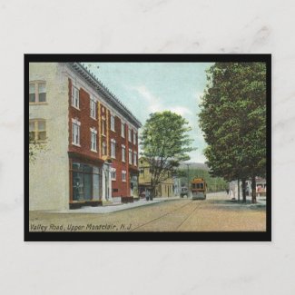 Valley Rd., Upper Montclair NJ 1911 Vintage zazzle_postcard