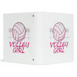 valley volley girl volleyball design binders
