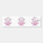 valley volley girl volleyball design bumper sticker