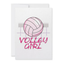 valley volley girl volleyball design personalized invitation