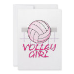 valley volley girl volleyball design personalized invitation