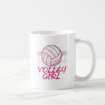 valley volley girl volleyball design mug