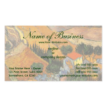 Valley with Ploughman From Above; Vincent van Gogh Business Cards