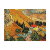Valley with Ploughman, Vincent van Gogh postcards