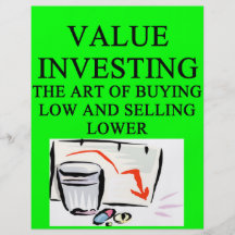 value investing flyer design