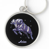 Valuegem Aries Horroscope  Keychain