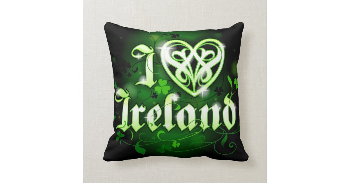 Valuegem I love Ireland Pillow Zazzle