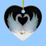 Valuegem Love Swans Hart  Ornament ornaments