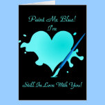 Valuegem Paint Me Blue Greeting Card cards