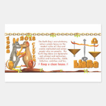 Valxart 1958 2018 2078 EarthDog zodiac Libra Stickers