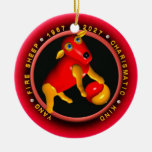 Valxart 1967 2027 Fire Sheep zodiac Aries Christmas Tree Ornament