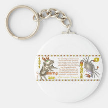 Valxart 1971 Chinese zodiac metal pig born cancer Keychain