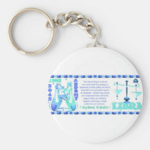 ValxArt 1982 2042 zodiac water dog born in Libra Keychain