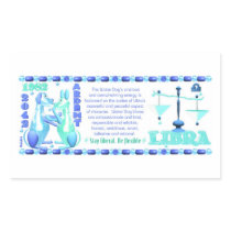ValxArt 1982 2042 zodiac water dog born in Libra Rectangular Sticker