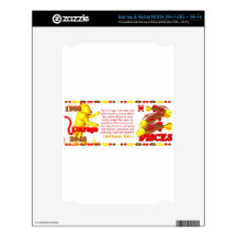 Valxart 1986 2046 FireTiger zodiac Pisces Decal For The NOOK