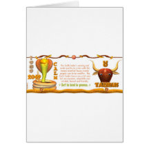 Valxart 1989 2049 EarthSnake zodiac Taurus Card