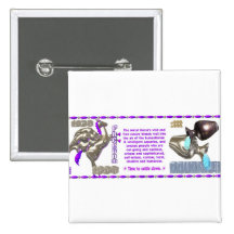Valxart 1990 2050 MetalHorse zodiac Aquarius Button