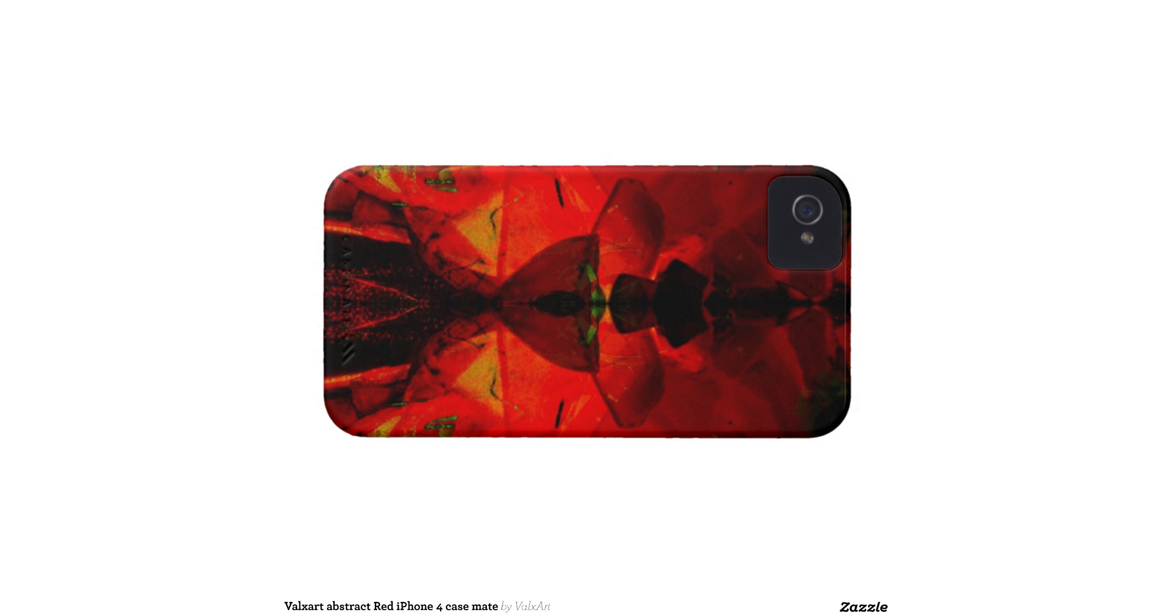 Valxart abstract Red iPhone 4 case mate Zazzle