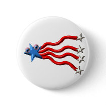 ValxArt  abstract  red. white and blue Pin