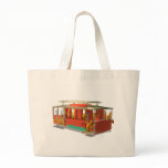 ValxArt cable car jumbo tote bag wood creatures