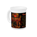 Valxart.com Gothic zodiac Taurus Gemini cusp Drink Pitcher