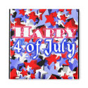 ValxArt Happy 4th July red white and blue stars magnets