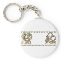 Valxart Leo Aries zodiac friendship gifts Keychain