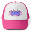 ValxArt pastel stars design on hats