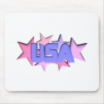 ValxArt pastel stars design on Mousepad