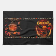 Valxart Sagicorn Scorpio Sagittarius zodiac Cusp Hand Towels