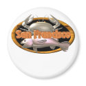 Valxart San Francisco crab fish gifts magnets