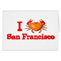 Valxart San Francisco events  crab designs Greeting Cards