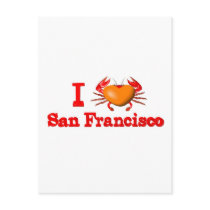 Valxart San Francisco events  crab designs Postcard