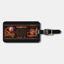 Valxart Scorpio Sagittarius zodiac Cusp Travel Bag Tags