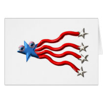 Valxart shooting star with cute eyes card