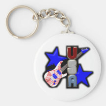 ValxArt USA GUITAR Keychain