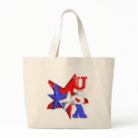 Valxart USA red white and blue stars design on bags