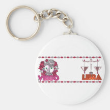 ValxArt Virgo Libra zodiac friendship Keychain