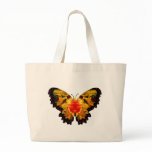 Valxart yellow abstract butterfly bags