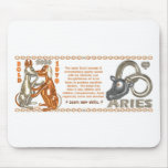 ValxArt Zodiac Aries metal dog 1970 2030 Mouse Pad