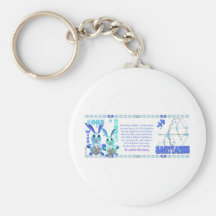 ValxArt Zodiac water rabbit born Sagittarius 1963 Key Chain