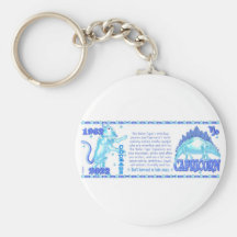 ValxArt Zodiac water tiger born Capricorn 1962 Keychains