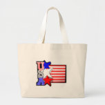 ValxArt's USA red ,white and blue stars Tote Bag